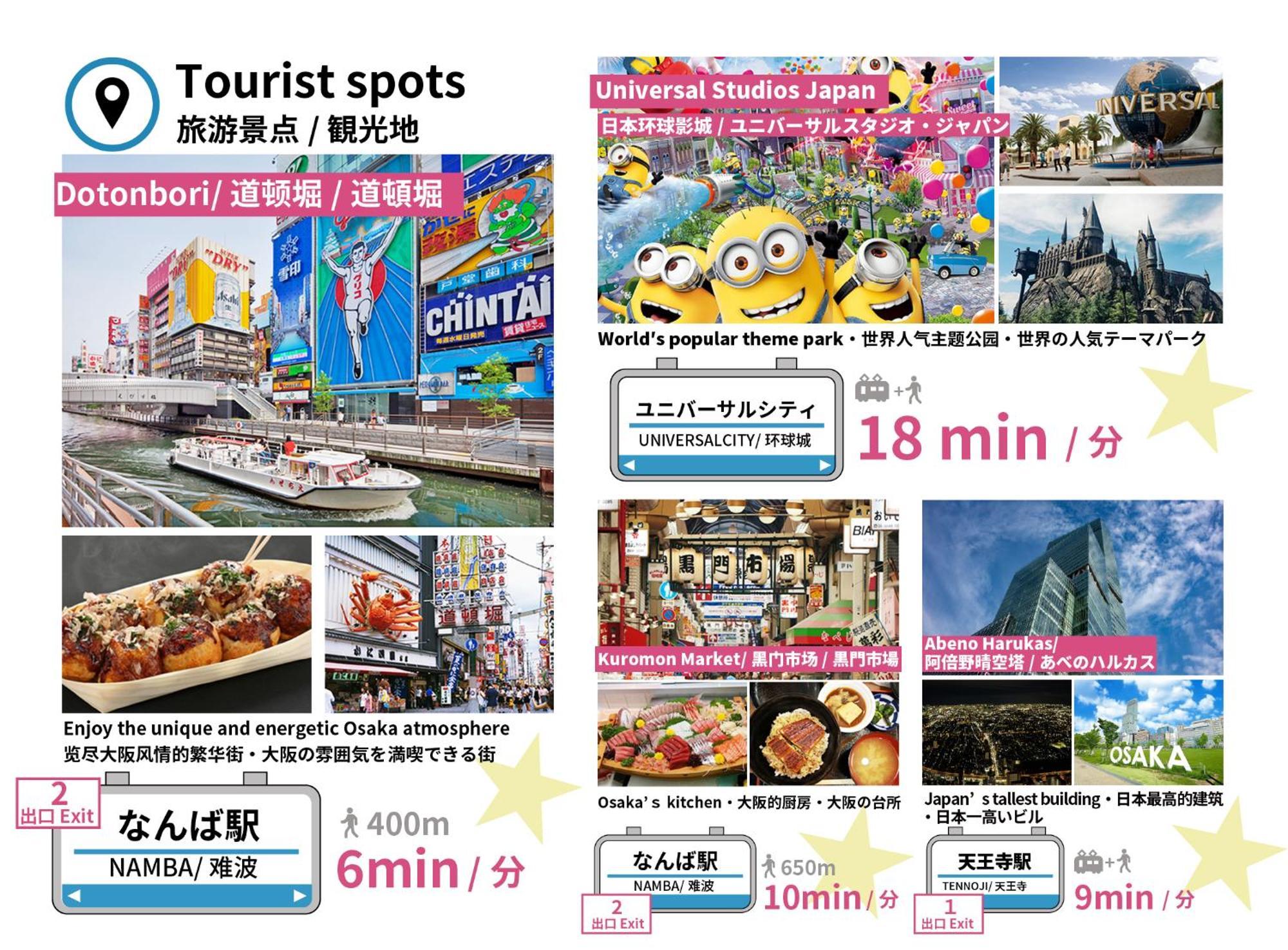 Bijou Suites Kokoro Osaka Esterno foto